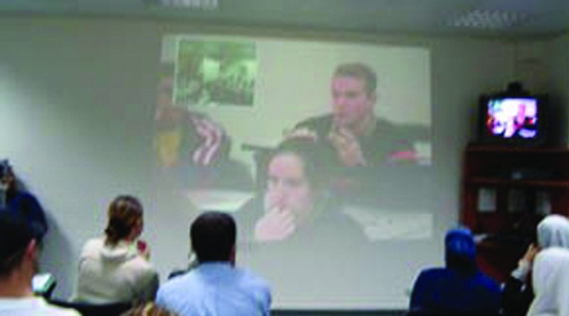Video Conference with Indiana Wesleyan University.